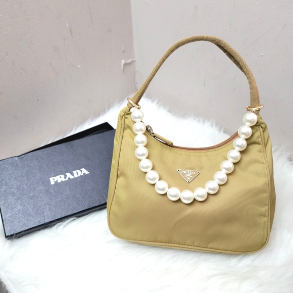 Prada Handbags - 100% Authentic PRADA nylon hobo small shoulder bag